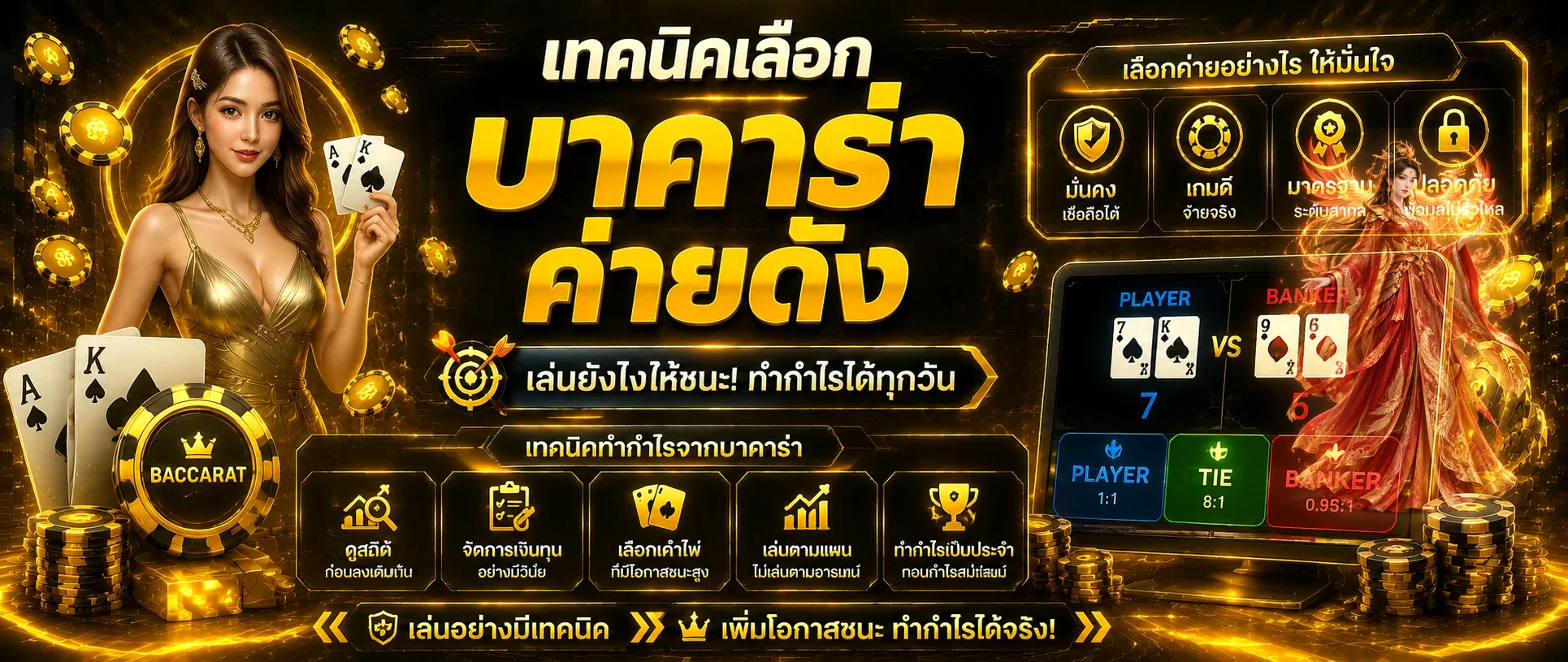 เทคนิคคาสิโนสดและบาคาร่า SPEED789